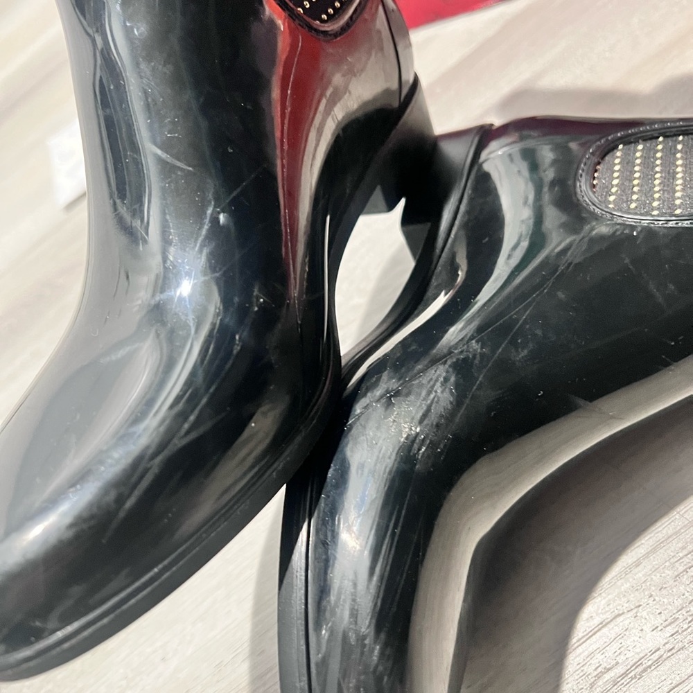 Guess Rekha Rain Boot with Gold Studs - Picture 6 of 6
